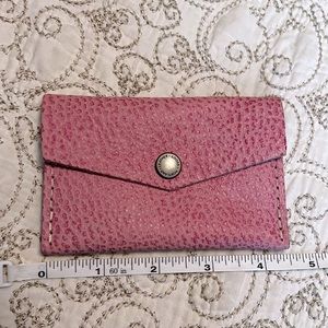 Portland Leather Goods Mini Envelope Wallet, Unicorn, Bubblegum, pink